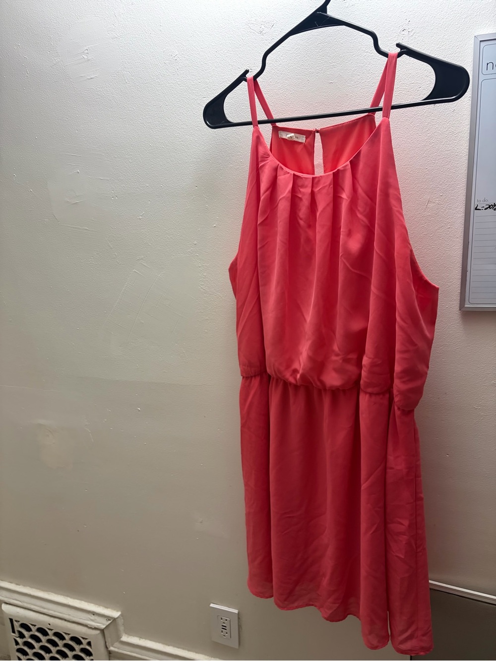 Maurices Coral Pink Sleeveless Casual Dress